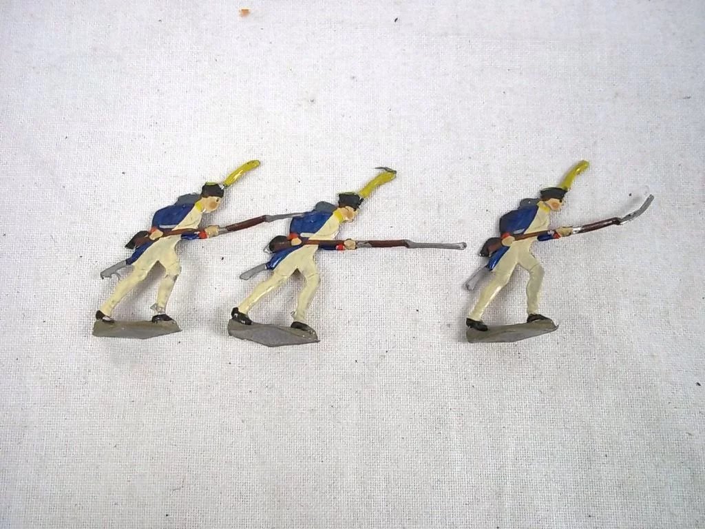 c1900/20 "French Infantry Storm" Vintage Tin Flats 19 Pieces. Boxed - Image 6