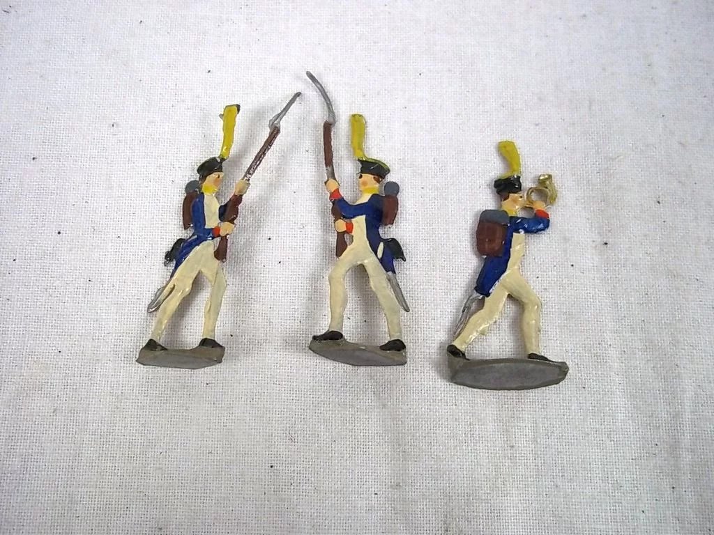 c1900/20 "French Infantry Storm" Vintage Tin Flats 19 Pieces. Boxed - Image 7