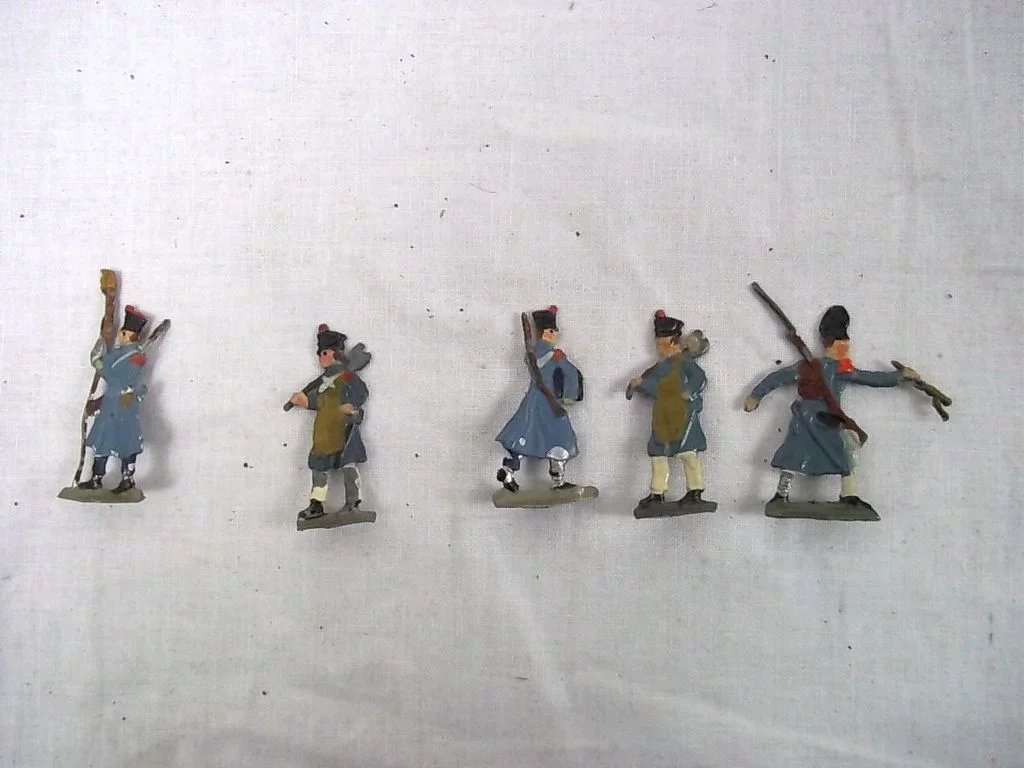 c1900/20 "Napoleon I Artillery Capote" Vintage Tin Flats 22 Pieces. Boxed - Image 5