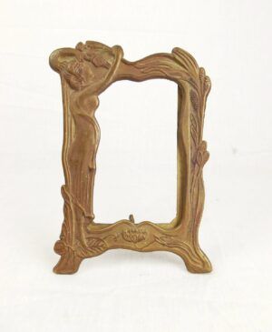c1900 Art Nouveau Brass Frame