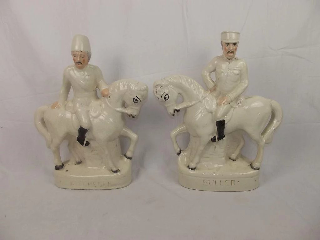 c1900 Boer War Staffordshire Equestrian Pair Of Lord Kitchener & General Buller - Image 2