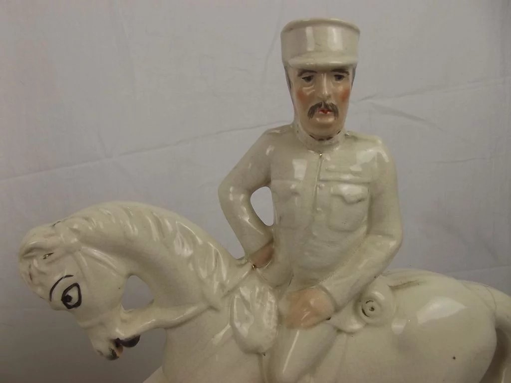 c1900 Boer War Staffordshire Equestrian Pair Of Lord Kitchener & General Buller - Image 9