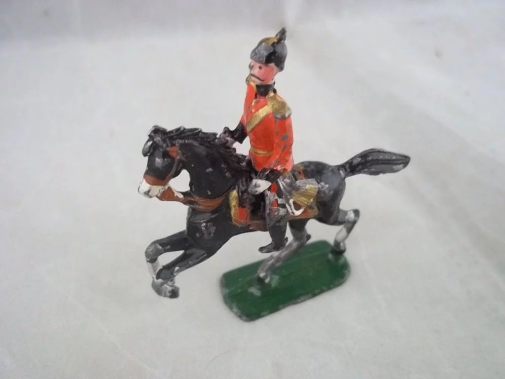 c1900 German Boxed Lead Soldier Artillery Ammunition Caisson Horse Set - Image 3