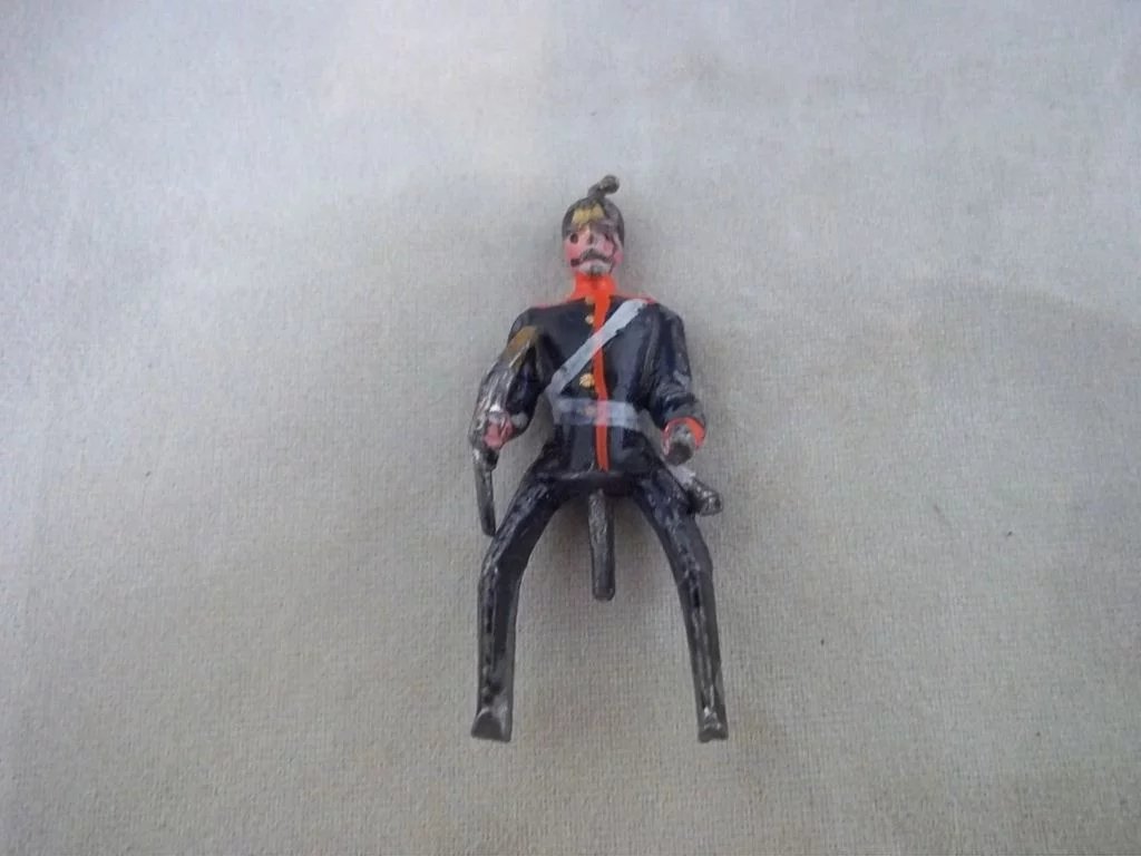 c1900 German Boxed Lead Soldier Artillery Ammunition Caisson Horse Set - Image 4
