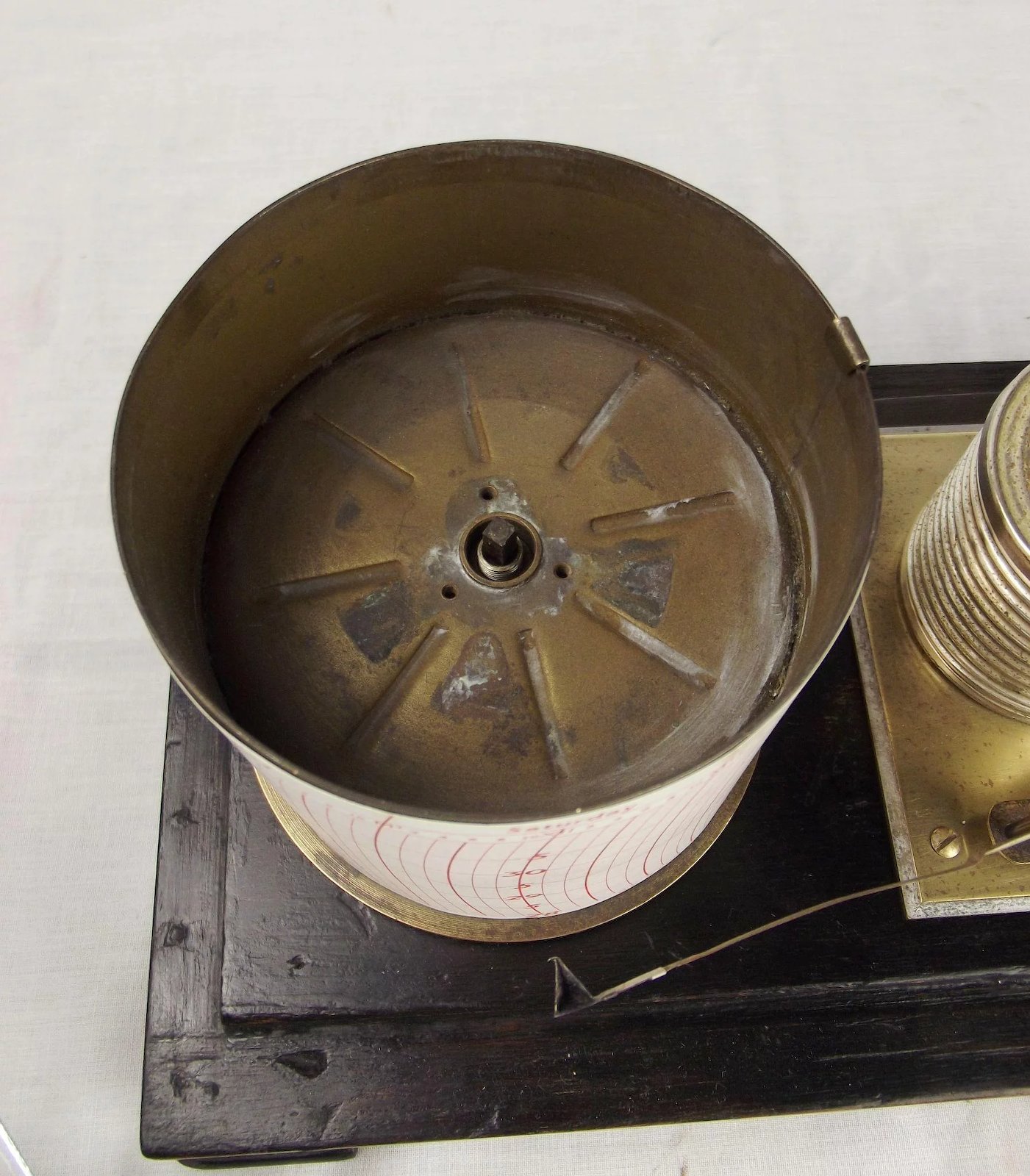 c1900 Short & Mason Cased Barograph - Image 3