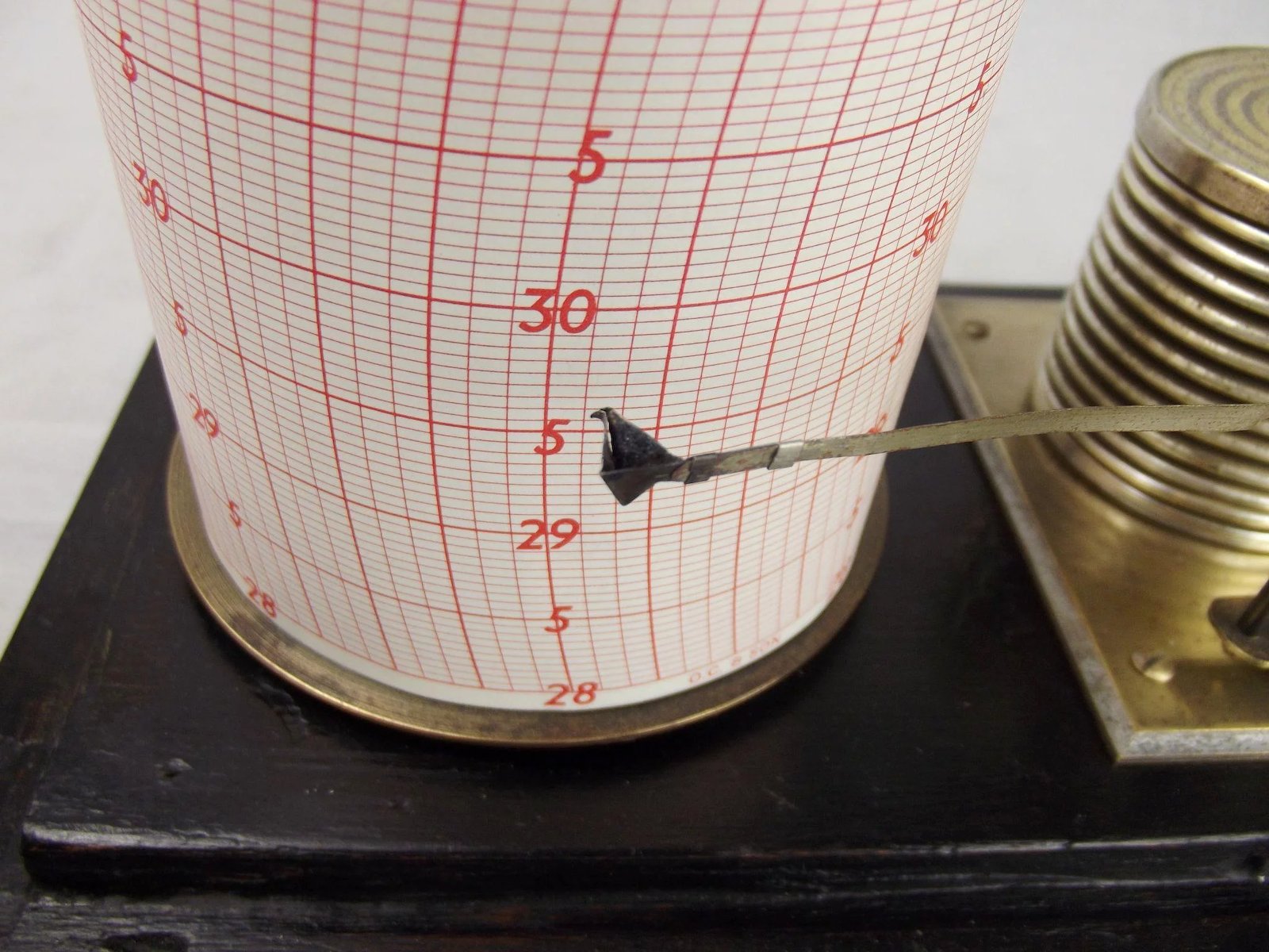 c1900 Short & Mason Cased Barograph - Image 4