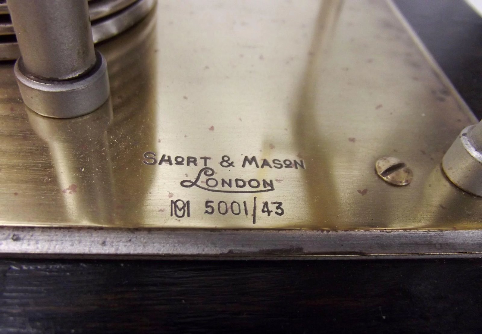 c1900 Short & Mason Cased Barograph - Image 6