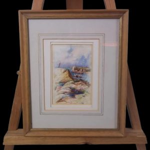 c1907 Watercolour Of San Remo, Italy By S.Donaldson, Signed