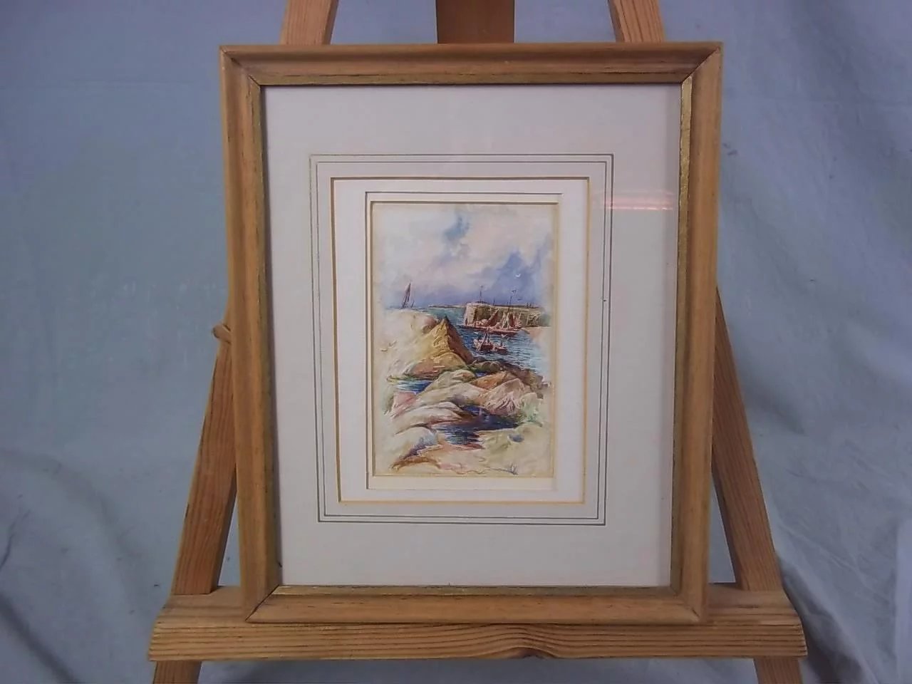 c1907 Watercolour Of San Remo, Italy By S.Donaldson, Signed - Image 2