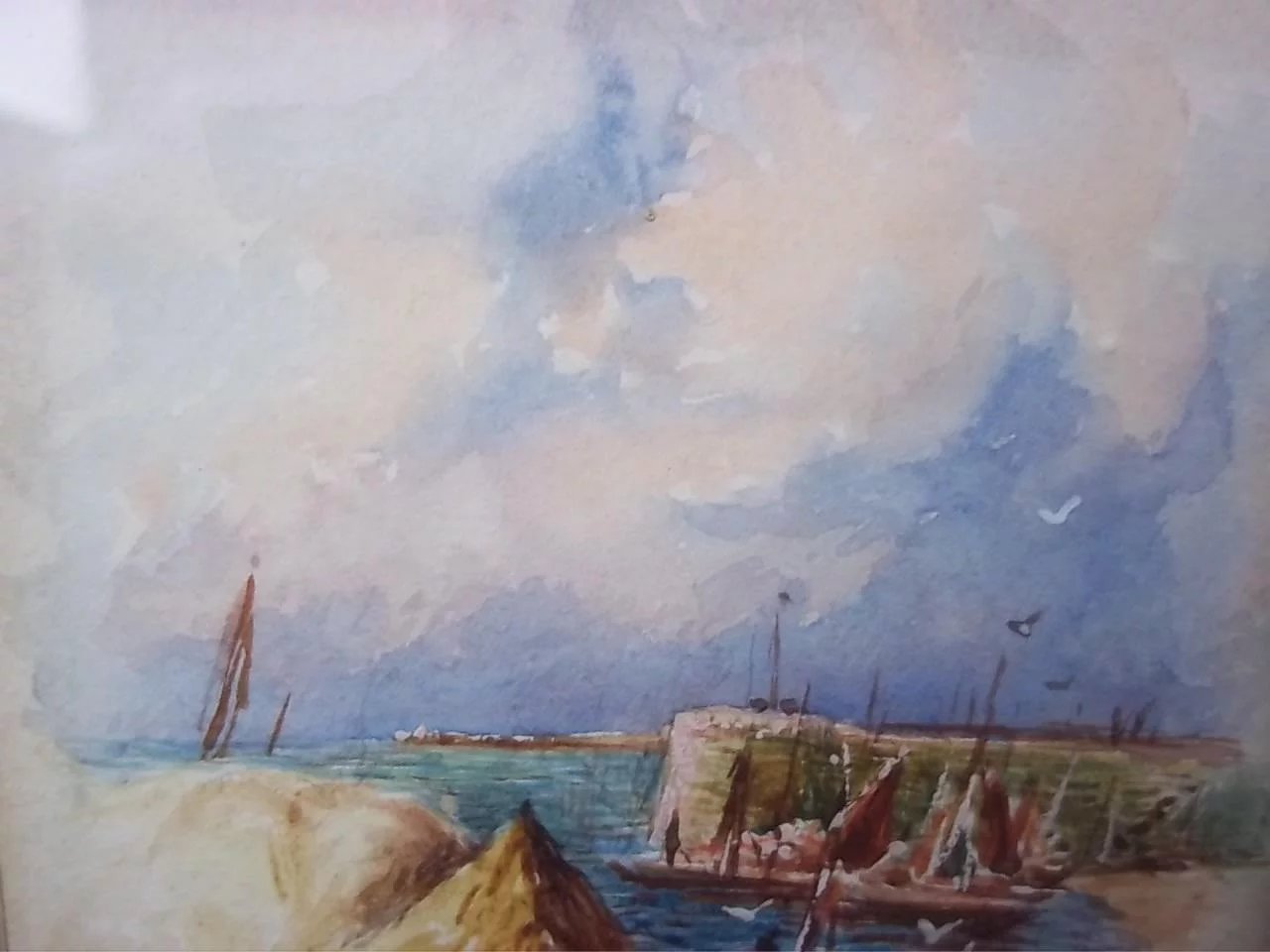 c1907 Watercolour Of San Remo, Italy By S.Donaldson, Signed - Image 3