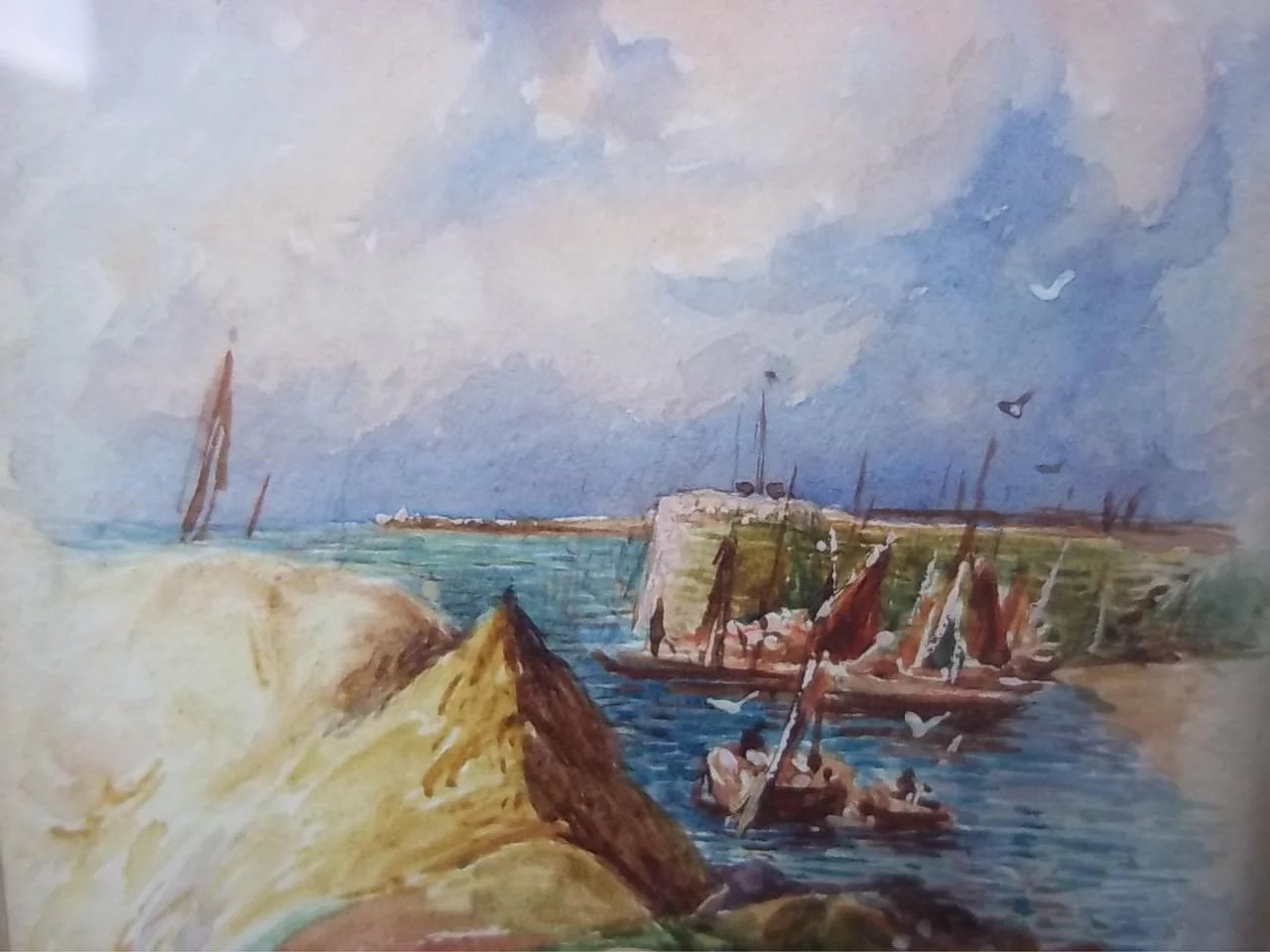 c1907 Watercolour Of San Remo, Italy By S.Donaldson, Signed - Image 4