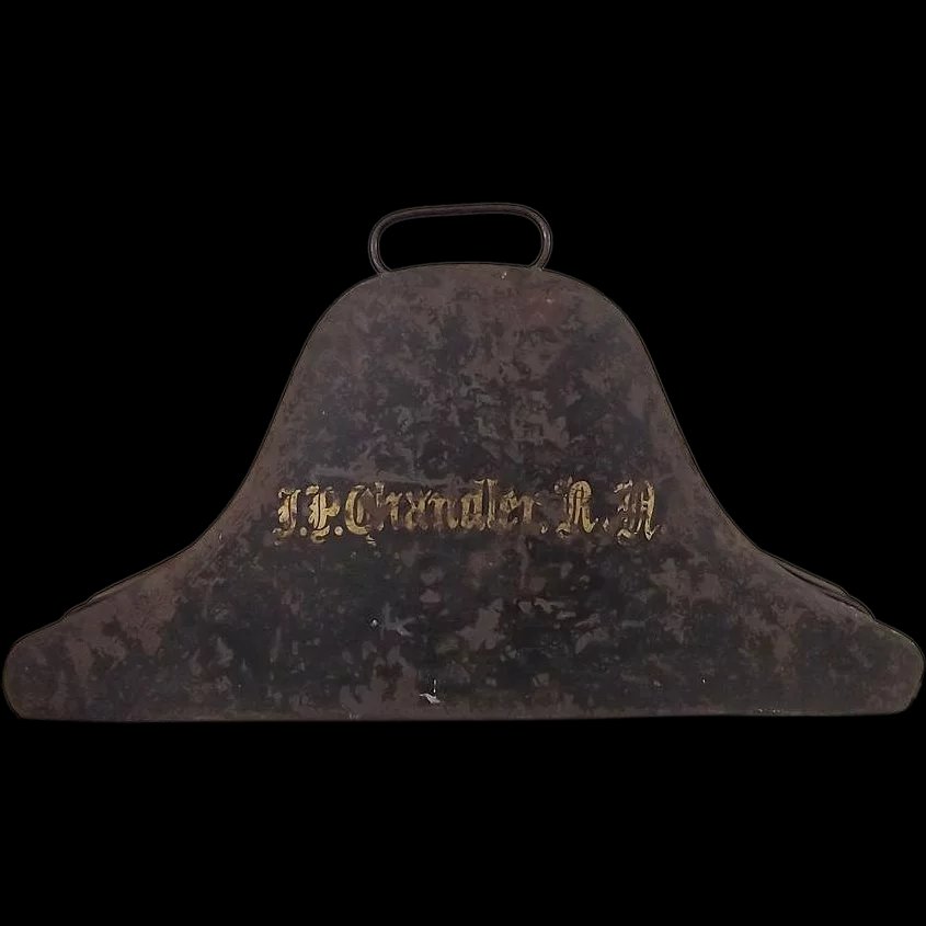 c1910 Cased Bicorn With Epaulettes And Photo Of Original Owner