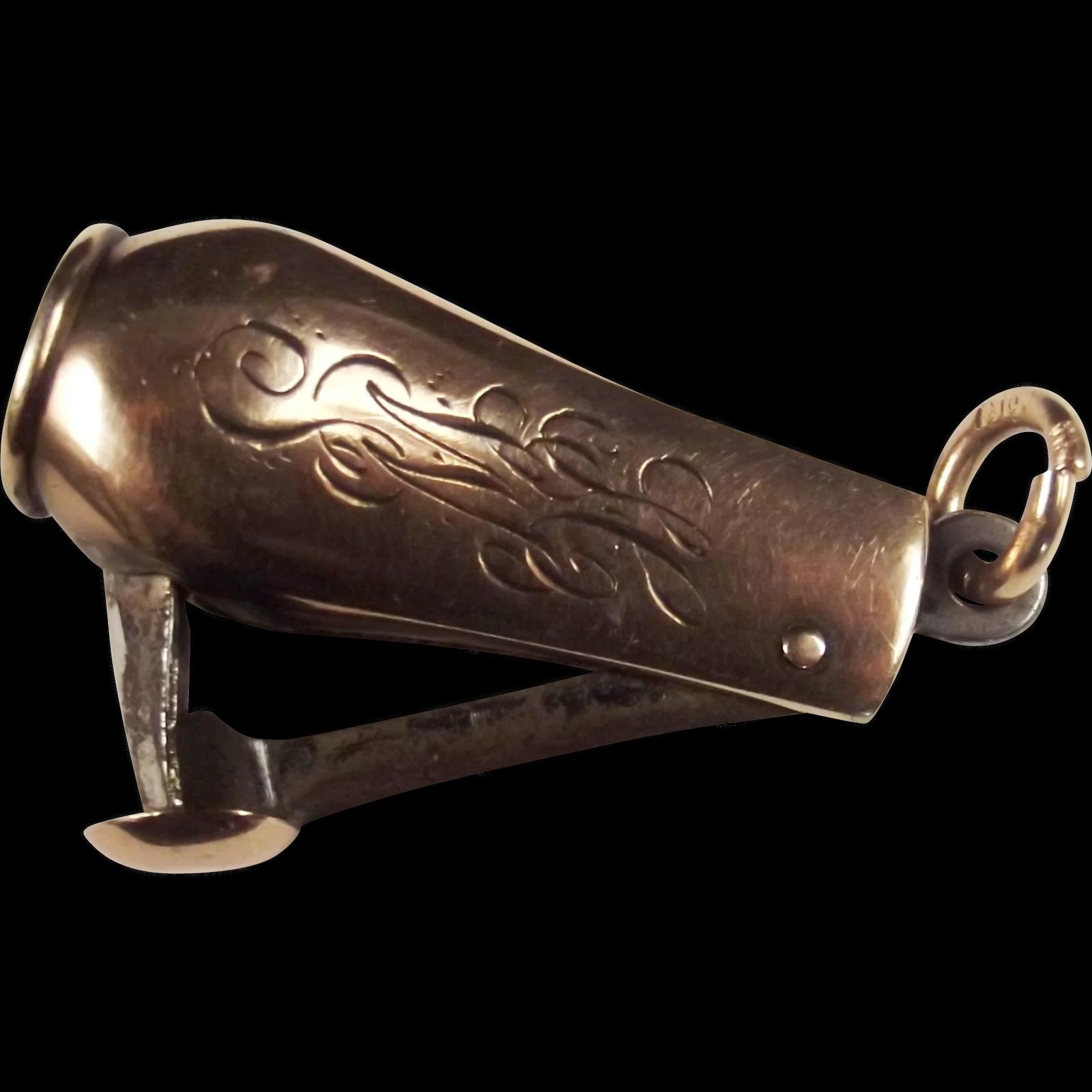 c1913 9ct Rose Gold Birmingham Cigar Cutter