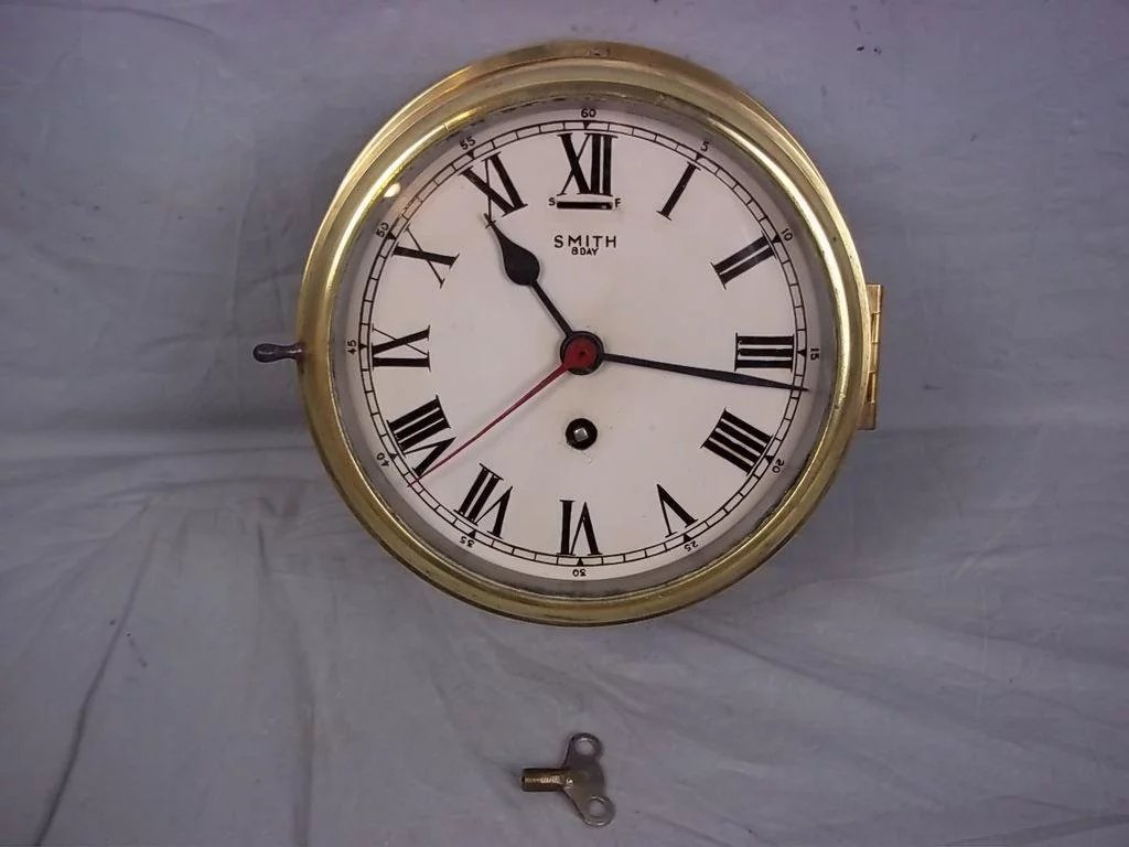 c1930's Smith 8 Day Ships Clock - Image 2