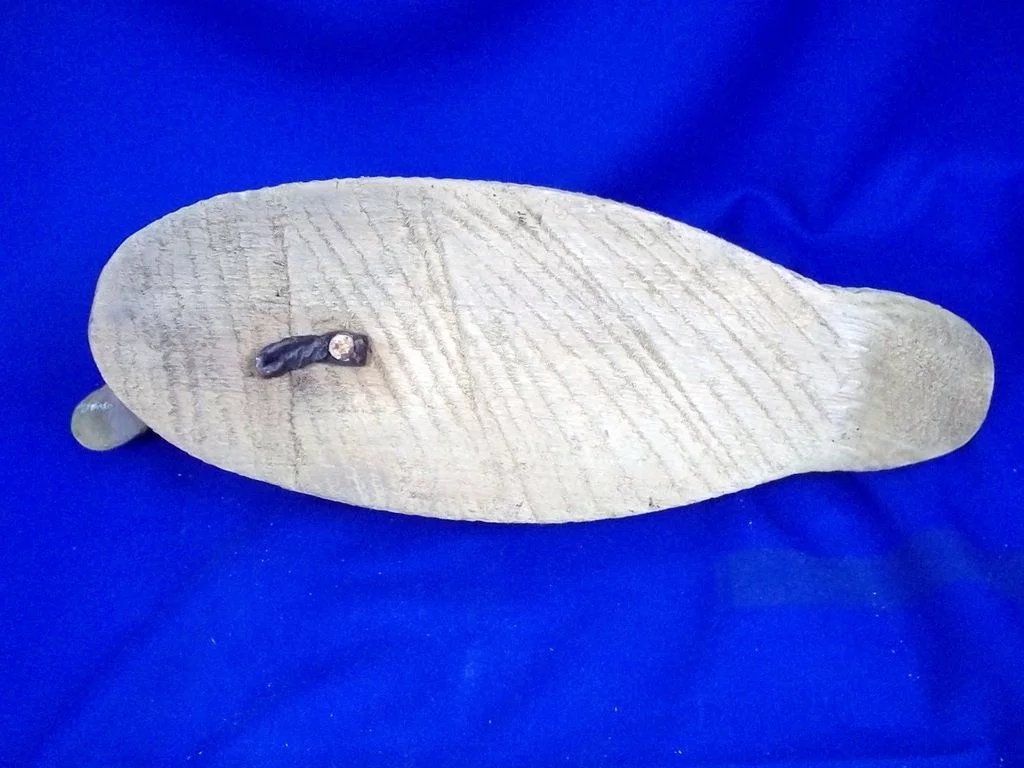 c1940 Hand Carved Wooden Folk Art American Duck Decoy - Image 8