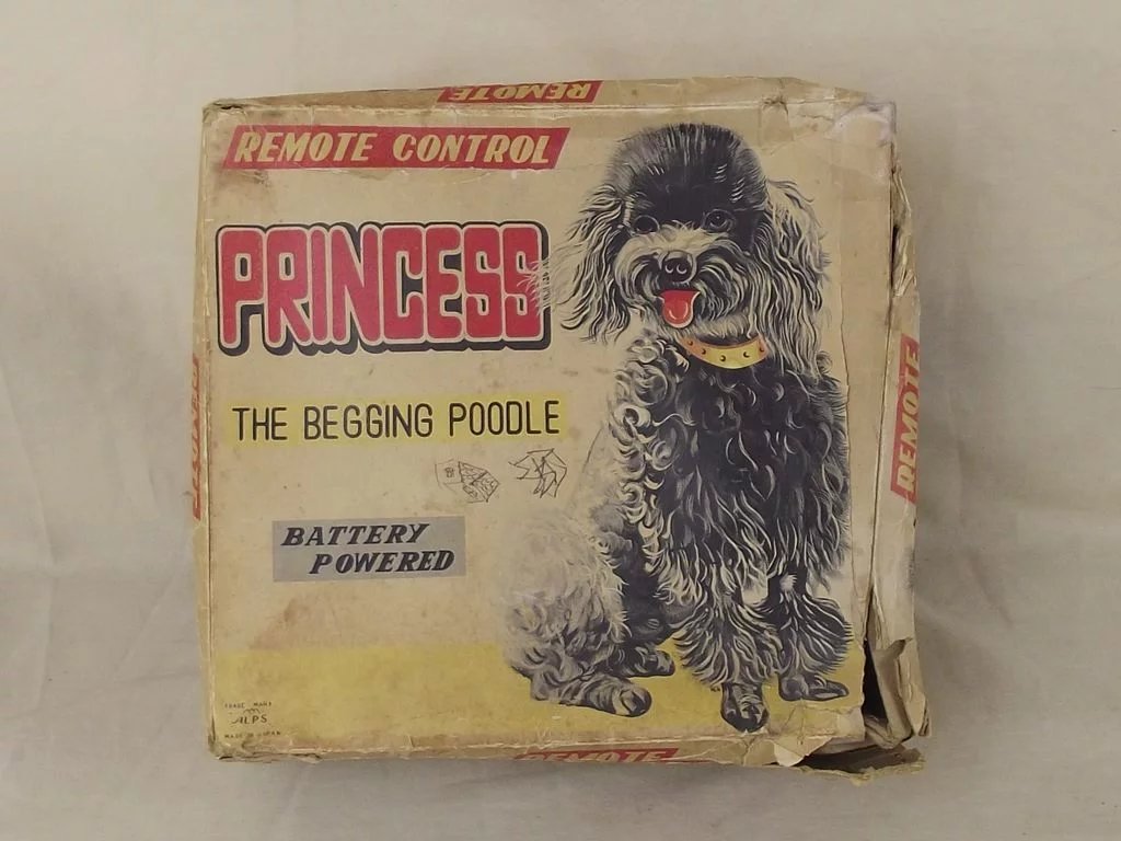 c1950 Alps Princess The Begging Poodle Battery Powered Dog - Image 8