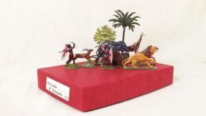 "Cottage Castings" African & Animals 10 Tin Toy Set