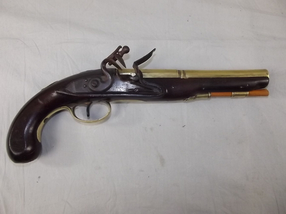 1780's Flintlock Pistol By John Bass Of London