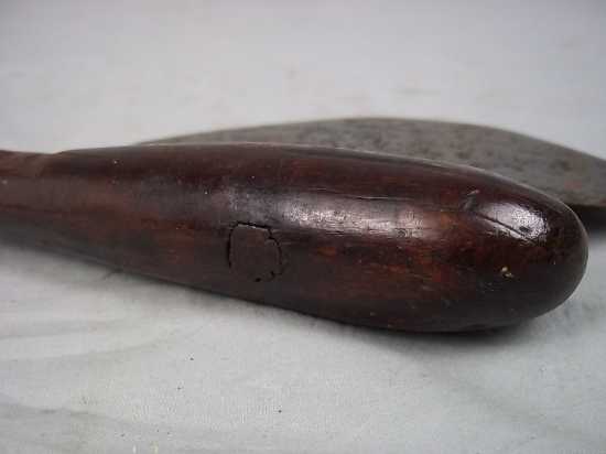 A 19th Century African Tribal Fighting Axe with a Hardwood Shaft - Image 6