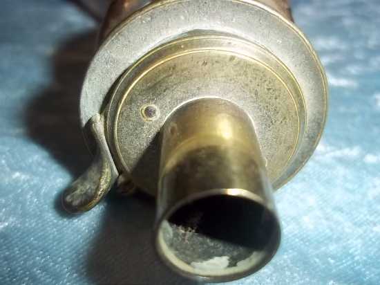 19th Century Brass James Dixon & Sons of Sheffield Powder Flask - Image 5