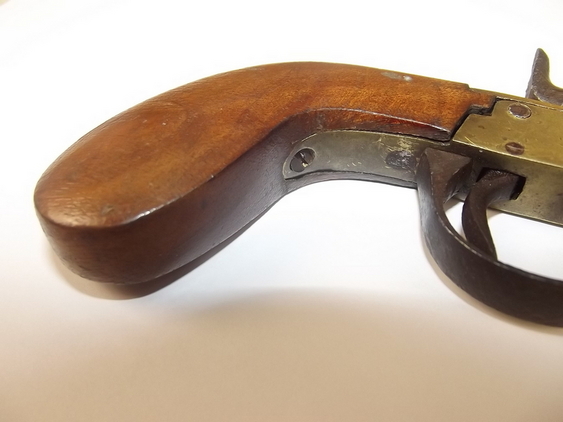 19th Century, Brass Octagonal Cannon Barreled Percussion Pocket Pistol None Muzzleloader - Image 7