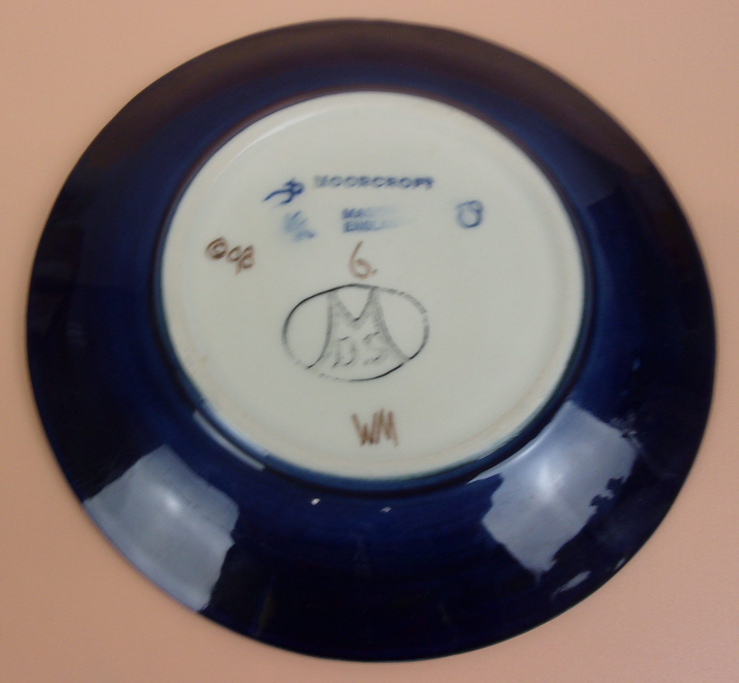 Moorcroft 1999 Orange Orchid Pattern Small Dish - Image 2