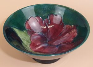 1950's Moorcroft Iris Pattern Small Bowl A/F