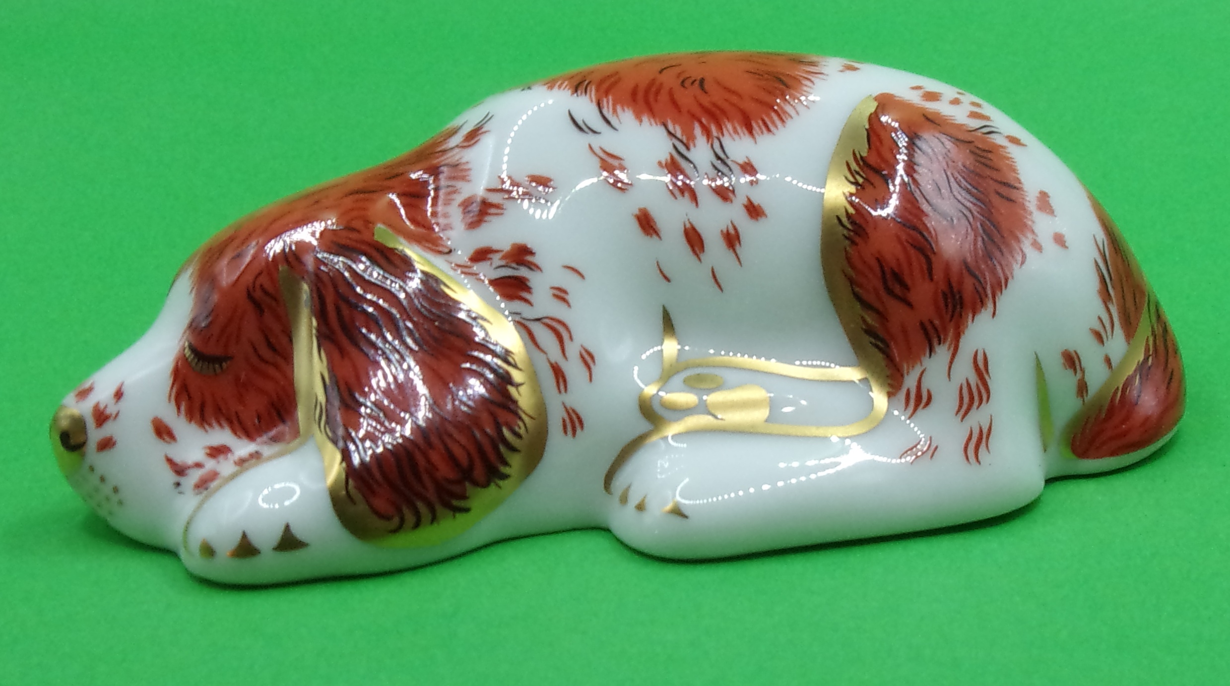 Royal Crown Derby Collectors Puppy, Gold Stopper And Box - Image 3
