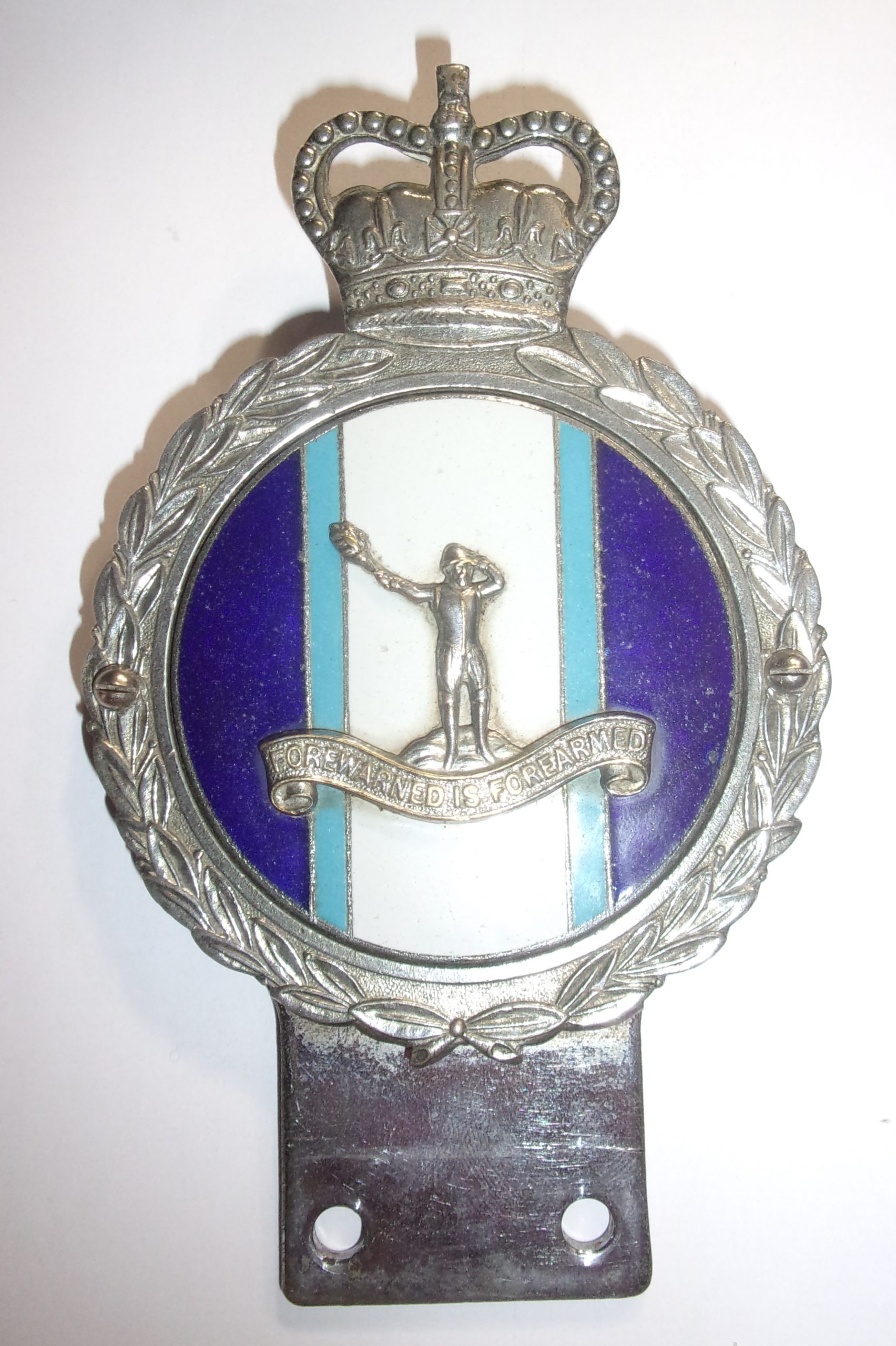 Royal Observer Corps Car Badge By J. R. Gaunt