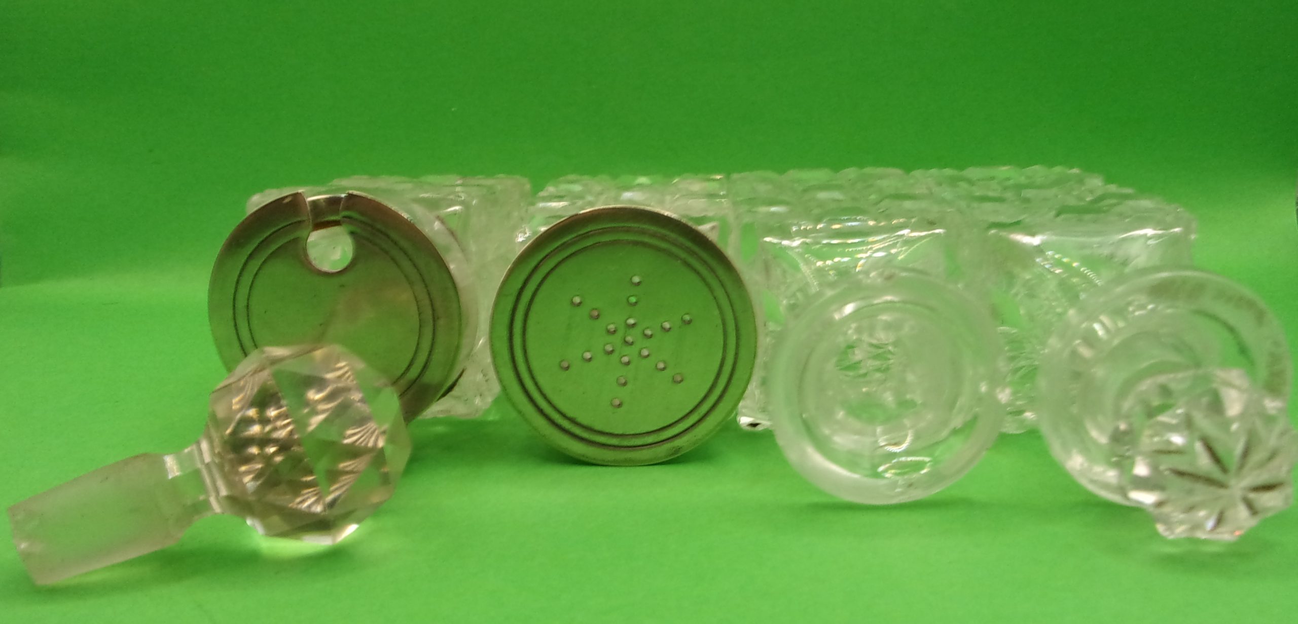 Silver Plated And Oak Cruet Set In The Manner Of Christopher Dresser - Image 9