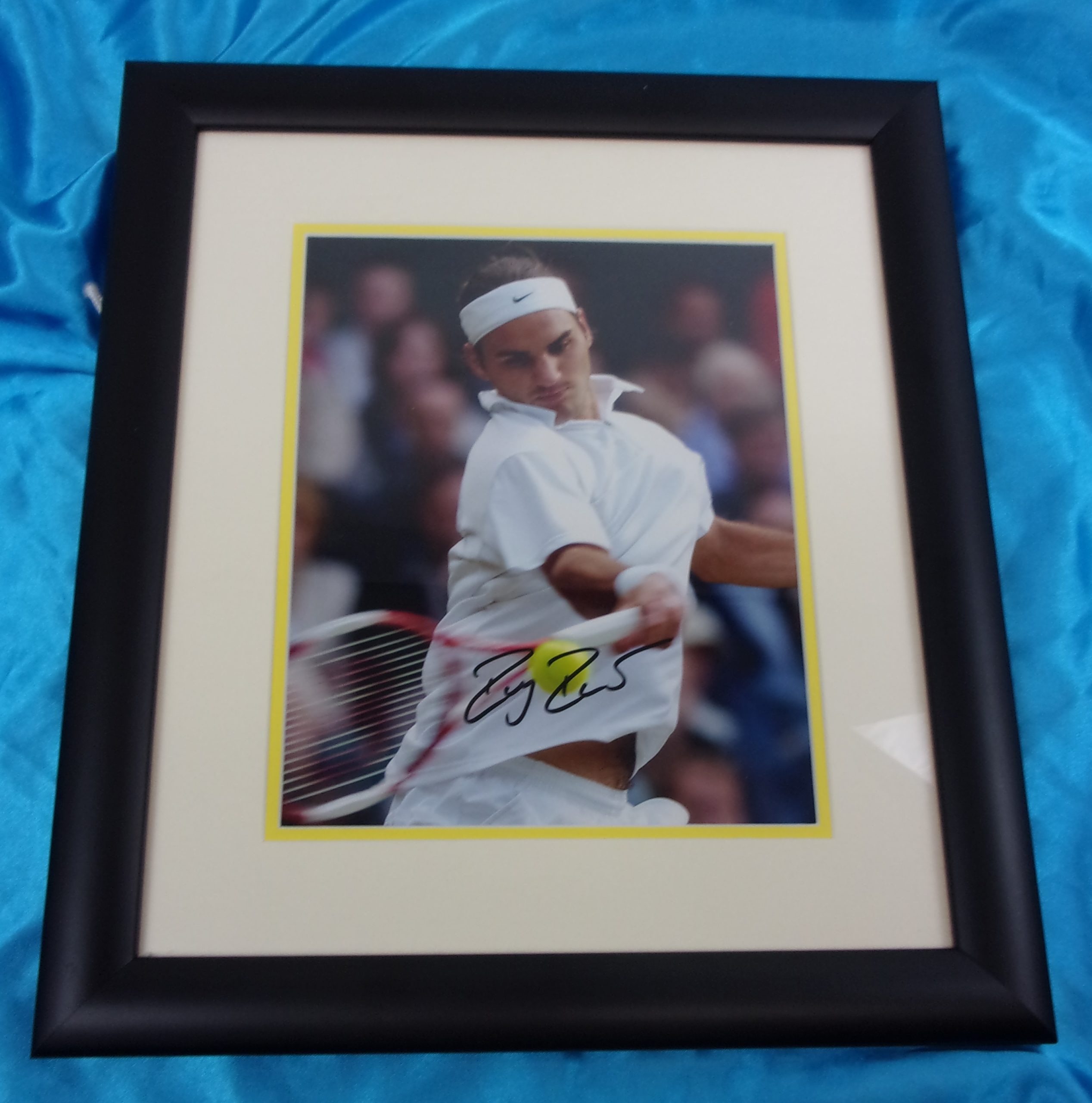 Framed And Signed Photograph Of Roger Federer