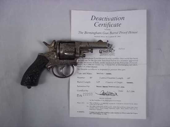 Deactivated German 6 shot .32 Cal Revolver - Image 2
