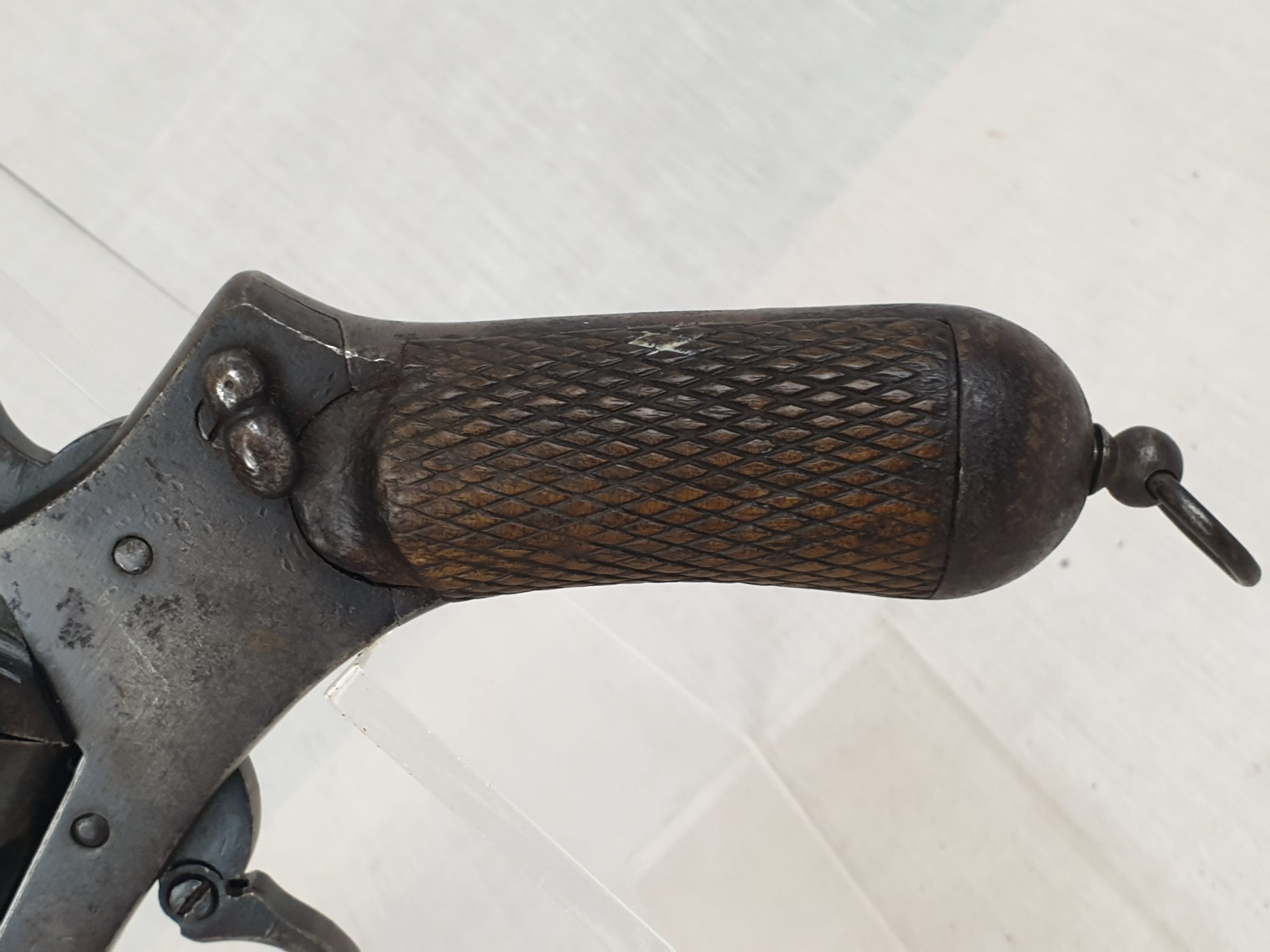 A WW1 Italian 1918 Dated Castelli 10.35mm Revolver with Folding Trigger & Octagonal Barrel - Image 3