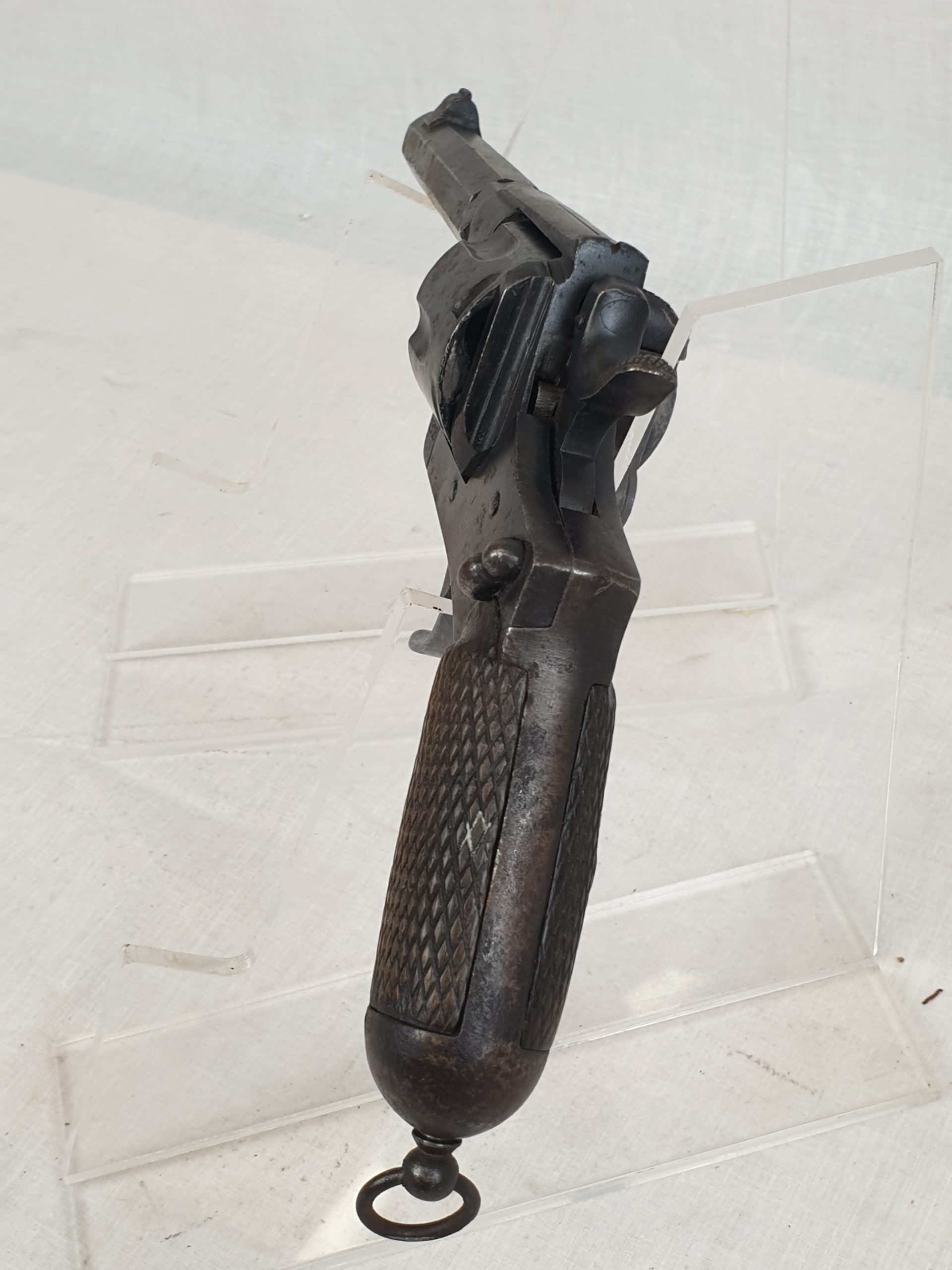 A WW1 Italian 1918 Dated Castelli 10.35mm Revolver with Folding Trigger & Octagonal Barrel - Image 5