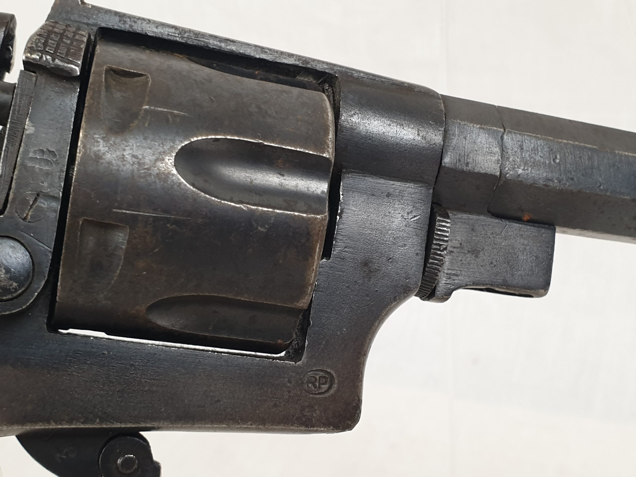 A WW1 Italian 1918 Dated Castelli 10.35mm Revolver with Folding Trigger & Octagonal Barrel - Image 7