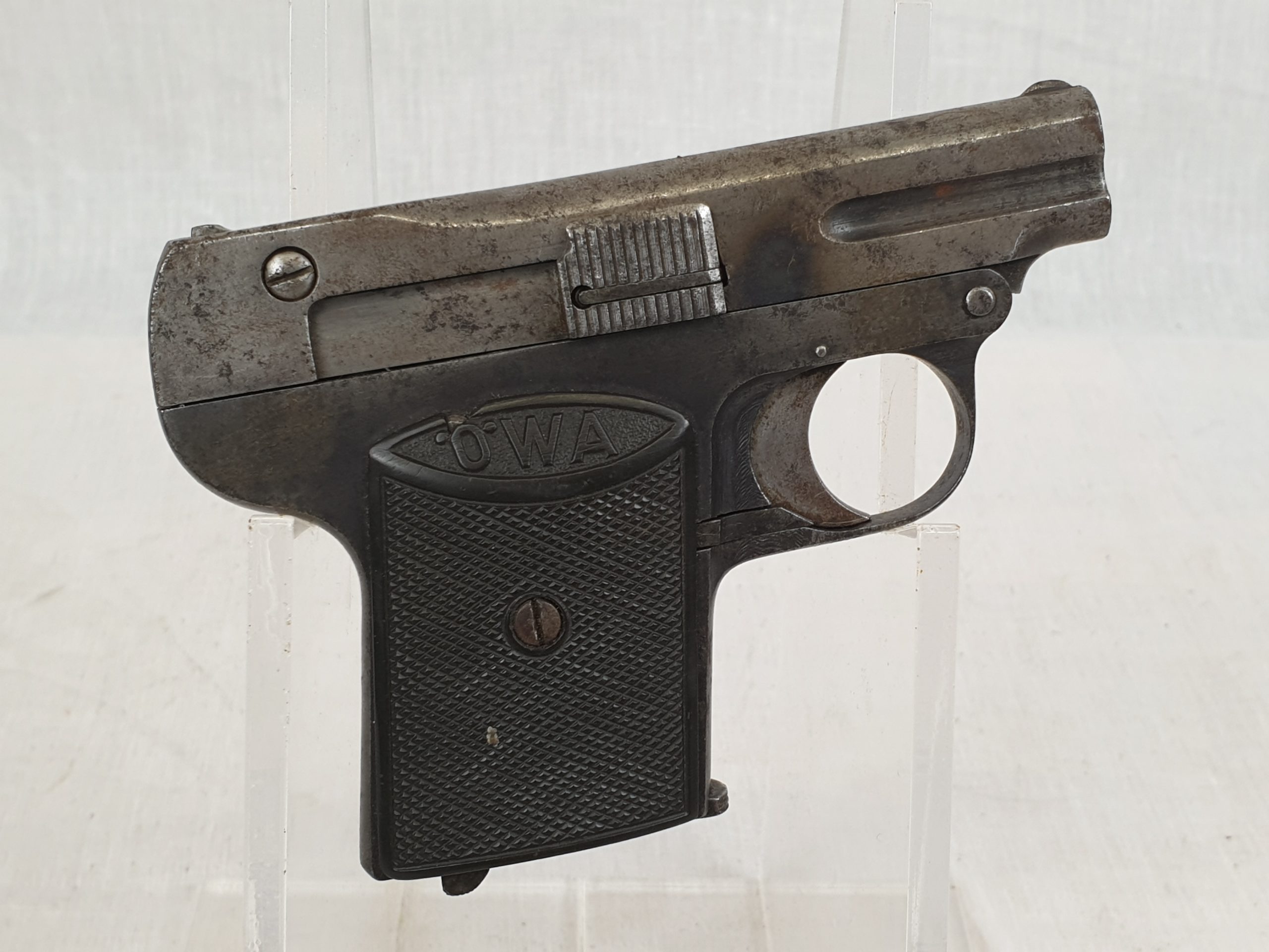 Austrian OWA (Oesterreichische Werk Anstalt) 7.35mm semi automatic pocket pistol Deactivated - Image 2