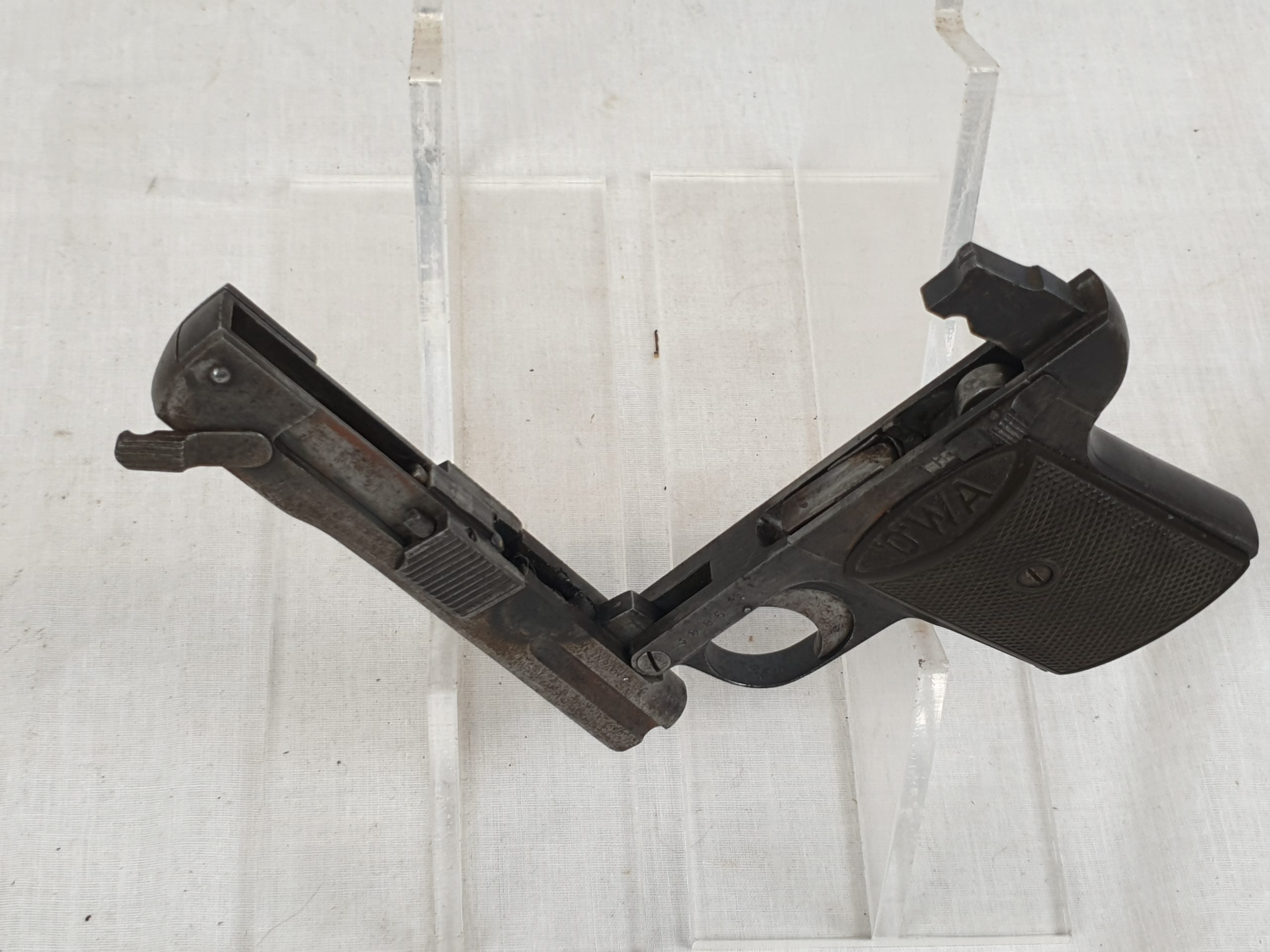 Austrian OWA (Oesterreichische Werk Anstalt) 7.35mm semi automatic pocket pistol Deactivated - Image 5