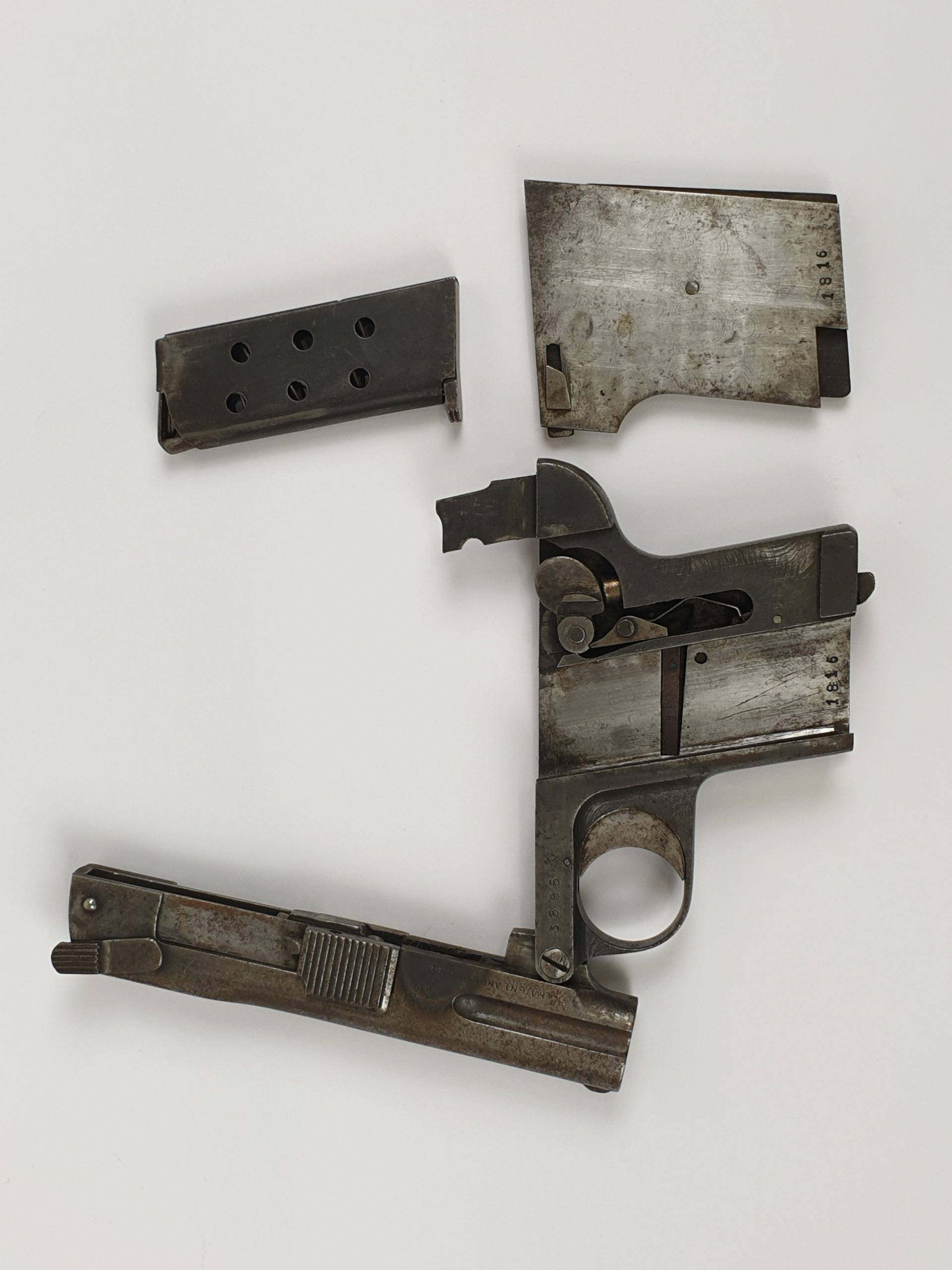 Austrian OWA (Oesterreichische Werk Anstalt) 7.35mm semi automatic pocket pistol Deactivated - Image 6