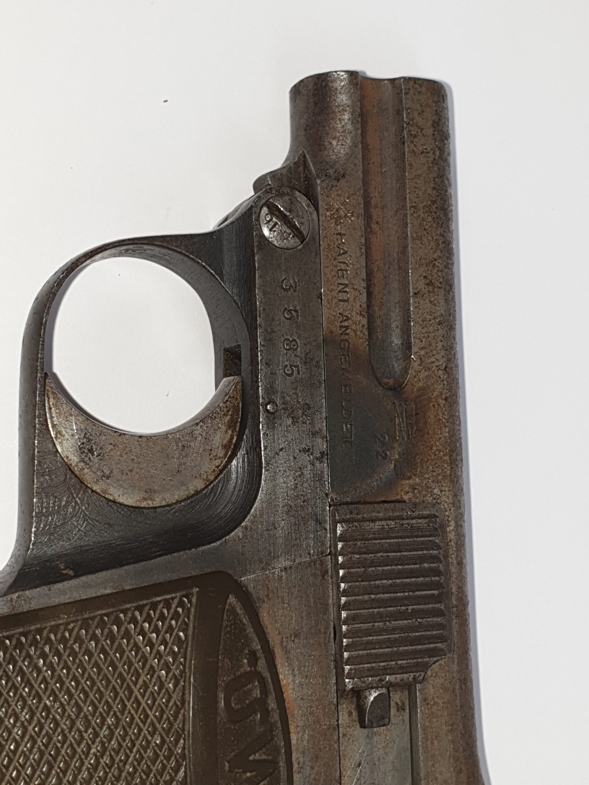 Austrian OWA (Oesterreichische Werk Anstalt) 7.35mm semi automatic pocket pistol Deactivated - Image 9