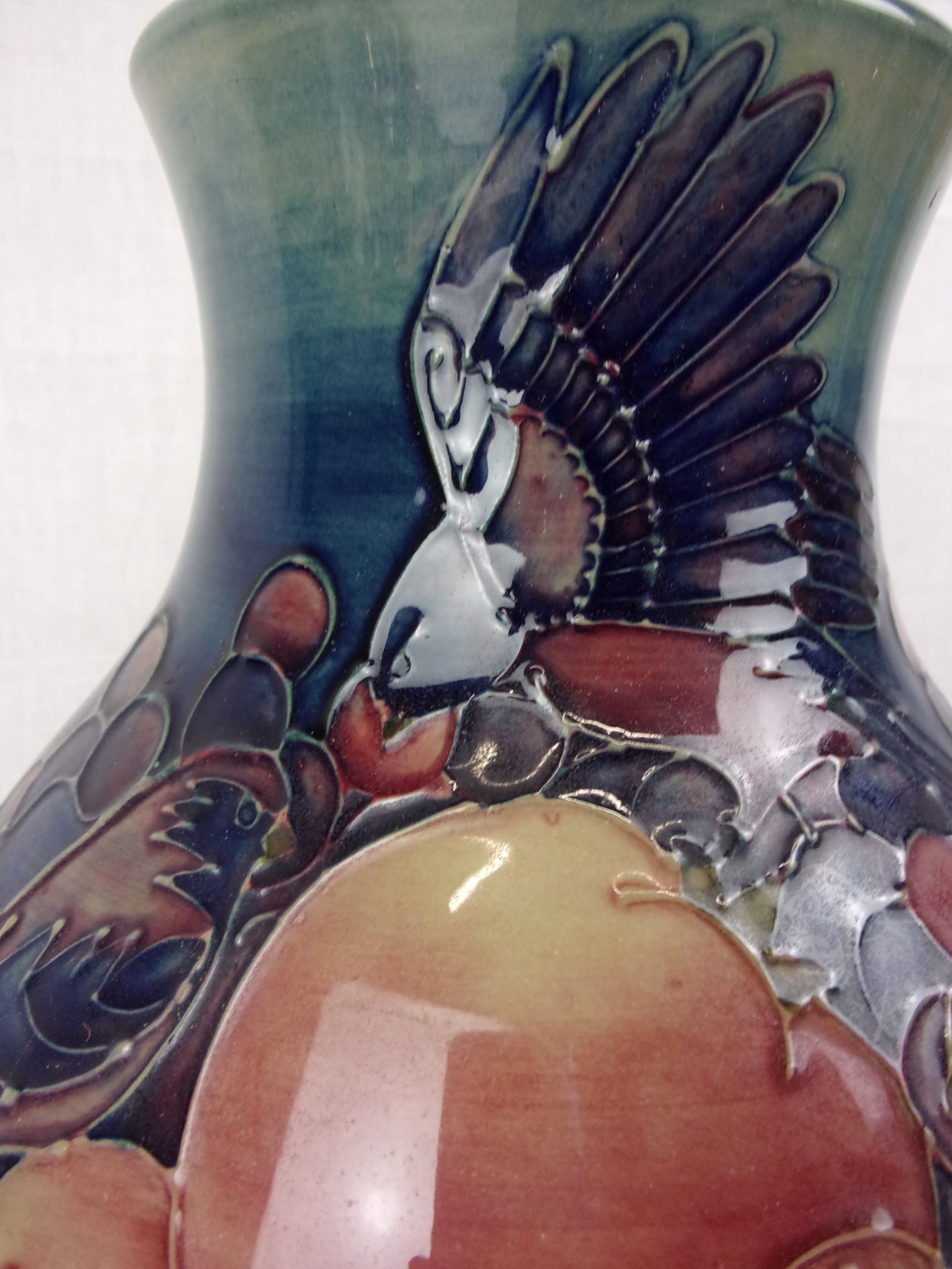 Moorcroft Blue Finches Ovoid Table Lamp - Image 4