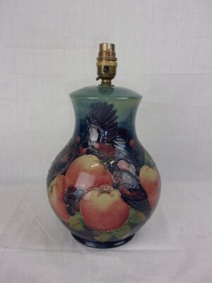 Moorcroft Blue Finches Ovoid Table Lamp