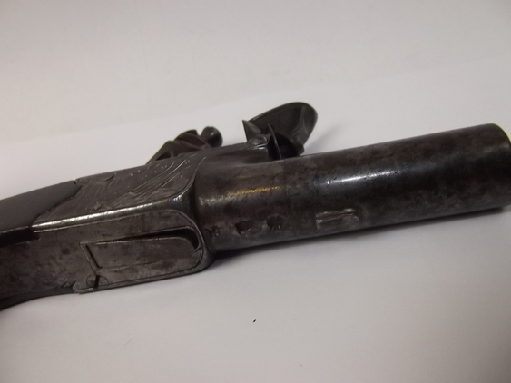 Circa 1785 Holmes Of Liverpool Flintlock Muff Pistol None Muzzleloader - Image 7