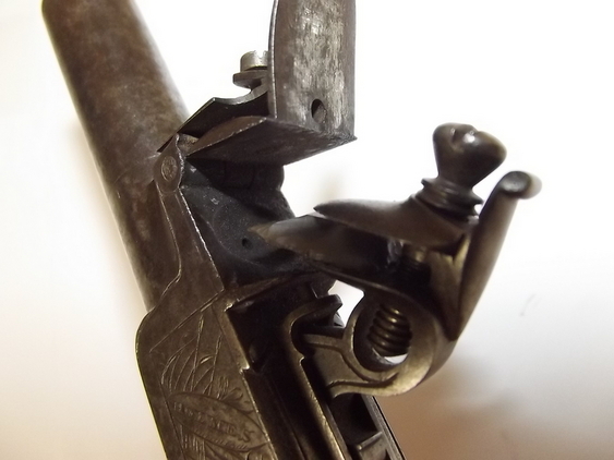 Circa 1785 Holmes Of Liverpool Flintlock Muff Pistol None Muzzleloader - Image 10