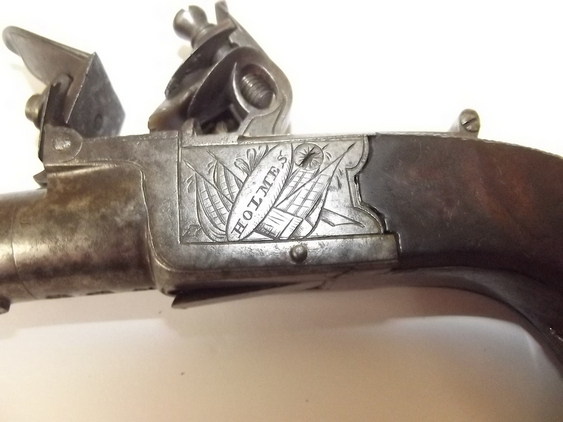 Circa 1785 Holmes Of Liverpool Flintlock Muff Pistol None Muzzleloader - Image 3