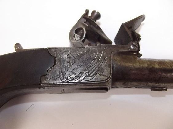 Circa 1785 Holmes Of Liverpool Flintlock Muff Pistol None Muzzleloader - Image 4