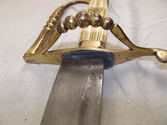 Circa 1790 British Royal Naval 5 ball Hanger Sword - Image 15