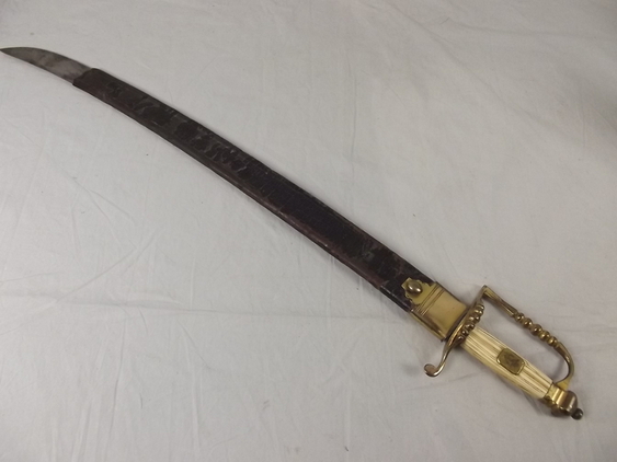 Circa 1790 British Royal Naval 5 ball Hanger Sword - Image 16