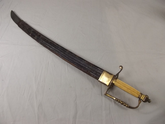 Circa 1790 British Royal Naval 5 ball Hanger Sword - Image 17
