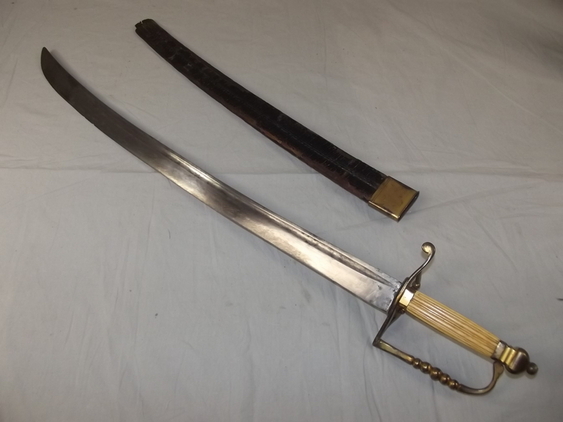Circa 1790 British Royal Naval 5 ball Hanger Sword - Image 19