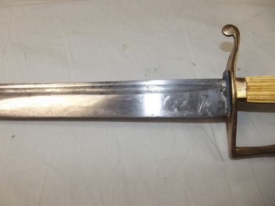 Circa 1790 British Royal Naval 5 ball Hanger Sword - Image 3
